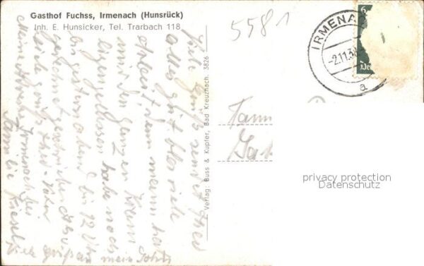 Irmenach Gasthof Fuchss – Bild 2