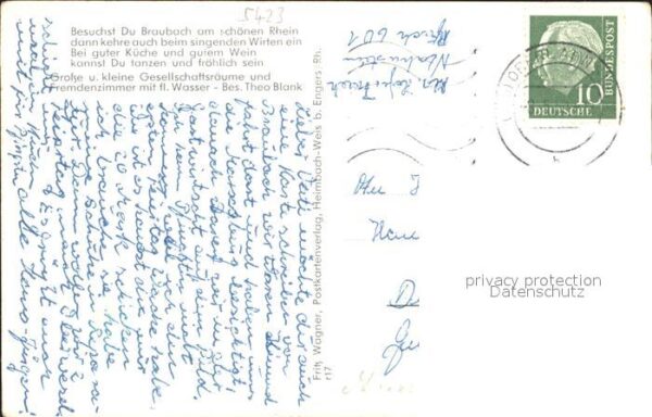 Braubach Rhein Gasthof zum singenden Wirt – Bild 2