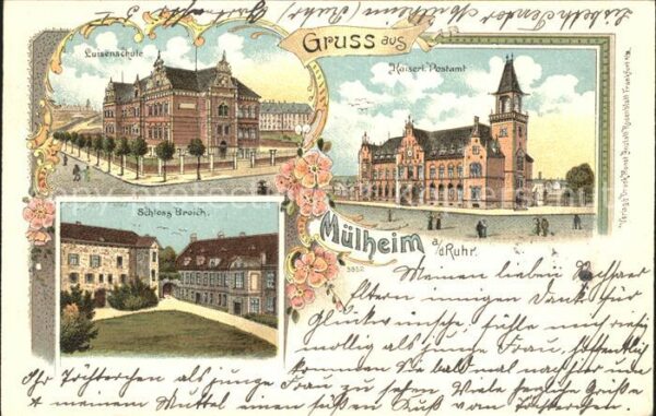 Muelheim Ruhr Postamt Luisenschule Schloss Broich