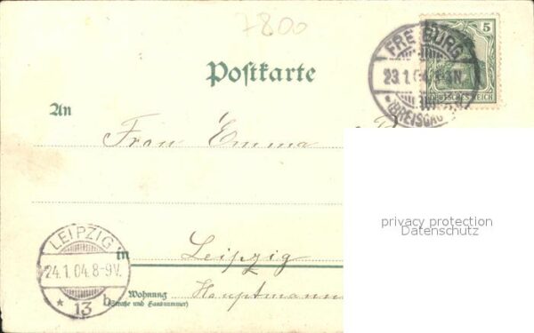 Freiburg Breisgau Landkarte Litho – Bild 2