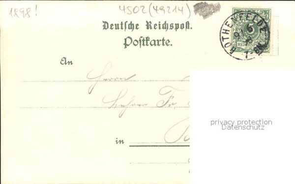 Bad Rothenfelde Gasthof zur Post Litho – Bild 2