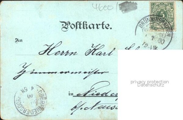 Dortmund Denkmal Kaiser Wilhelm Altes Rathaus Litho – Bild 2