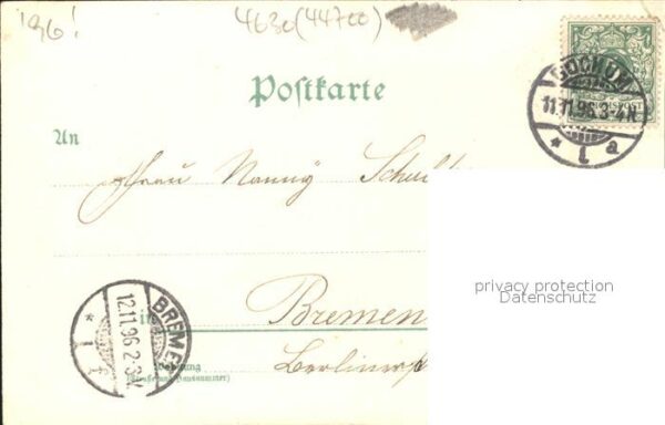 Bochum Gymnasium Kortum Haus Marienkirche Litho – Bild 2