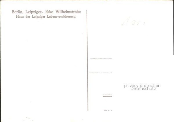 Berlin Leipziger-Ecke Wilhelmstrasse Haus Leipziger Lebensversicherung – Bild 2