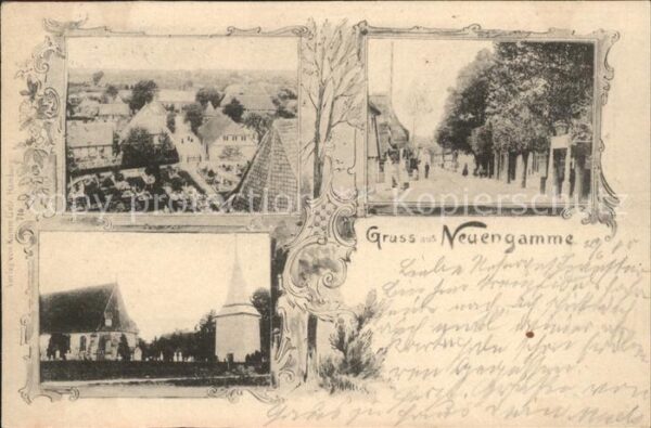Neuengamme Kirche Friedhof Strassenpartie