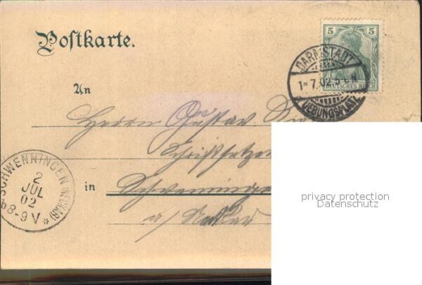 Darmstadt uebungsplatz Parole-Huette Lager-Strasse Litho – Bild 2