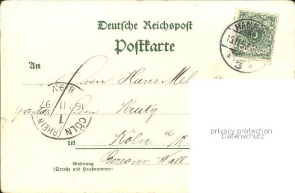 Hamburg St. Pauli Konzerthaus Hornhardt Zigarre Litho – Bild 2