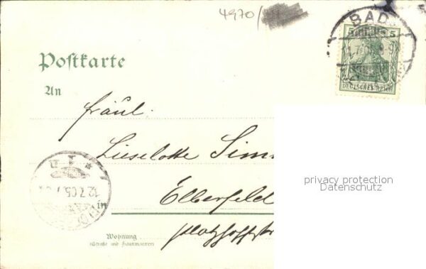 Bad Oeynhausen Tracht Spinnrad Litho – Bild 2