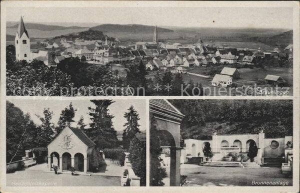 Braeunlingen Brunnenanlage Gedaechtniskapelle