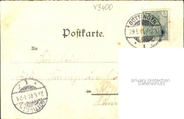 Goettingen Niedersachsen Weenderstrasse Rathaus Gronerstrasse Kliniken Litho – Bild 2