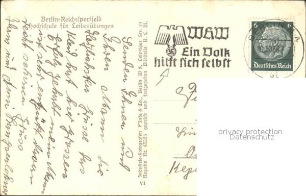 Berlin Reichssportfeld Hochschule Leibesuebungen Fliegeraufnahme NZ3 – Bild 2
