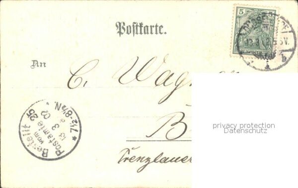 Duesseldorf Bootsfahrt Litho – Bild 2