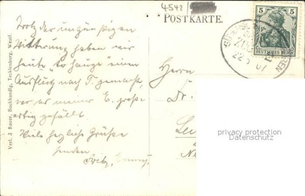 Tecklenburg Teutoburger Wald Hotel Burggraf Bahnhofsweg Bahnpost – Bild 2