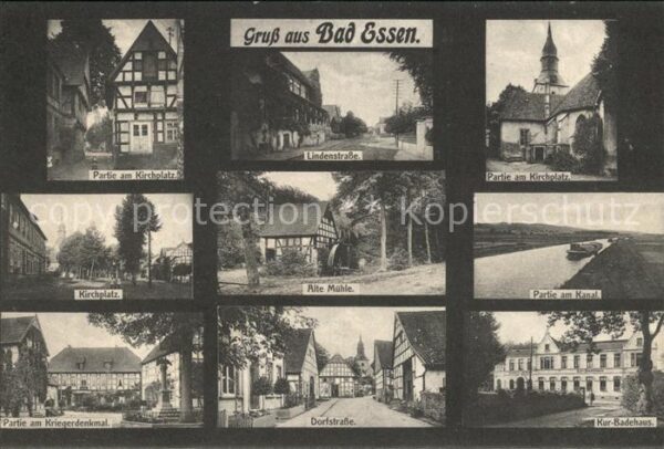 Bad Essen Lindenstrasse Alte Muehle Dorfstrasse Kirchplatz