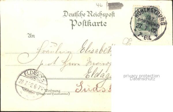 Hohensyburg Kaiser-Wilhelm-Denkmal Litho – Bild 2