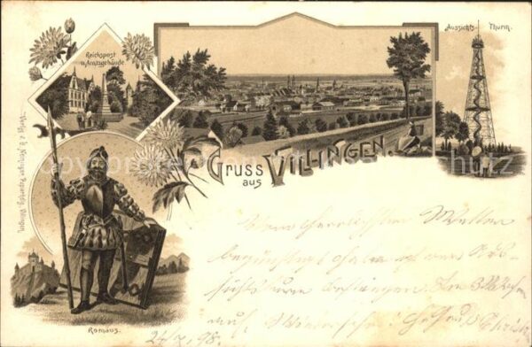 Villingen-Schwenningen Romaeus Reichspost Amtsgebaeude Aussichtsturm