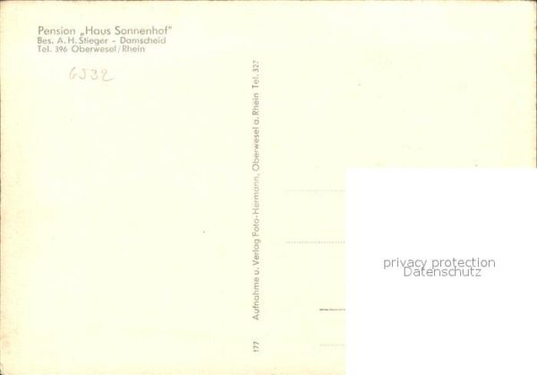 Oberwesel Rhein Pension Haus Sonnenhof – Bild 2