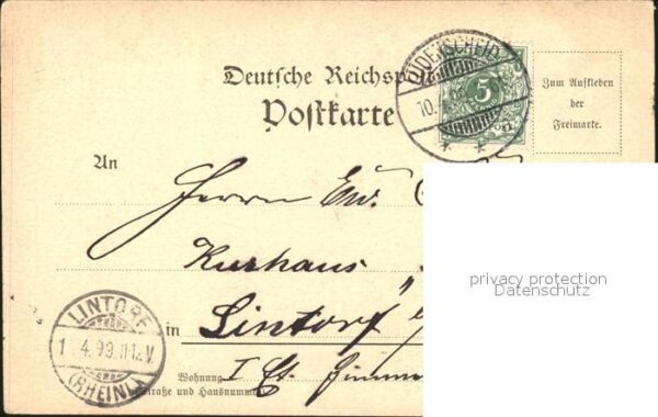 Luedenscheid Blick nach Ahelle und Oberbruegge Deutsche Reichspost – Bild 2
