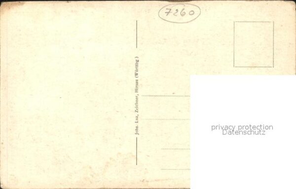 Hirsau Kloster Zeichnung Kuenstler J. Luz Gedicht Ludwig Uhland – Bild 2