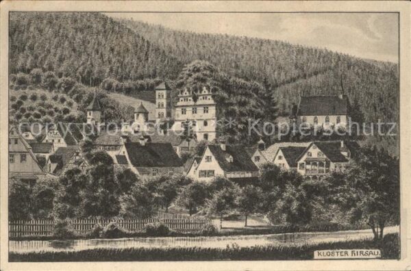 Hirsau Kloster Kuenstlerkarte