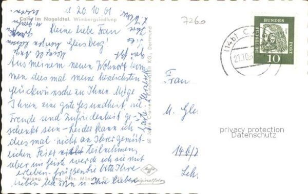 Calw Wimbergsiedlung Fliegeraufnahme – Bild 2