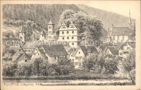 Hirsau Kloster Steinzeichnung J. Luz