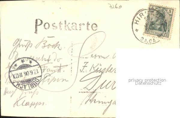 Calw Brueckenkapelle St Nikolaus Zeichnung Kuenstler J. Luz – Bild 2