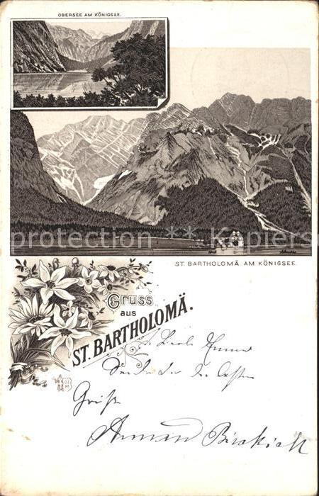 St Bartholomae Obersee am Koenigsee Alpen