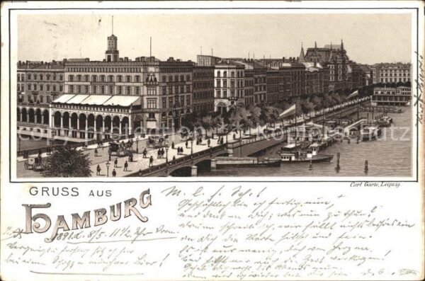 Hamburg Jungfernsteg Deutsche Reichspost