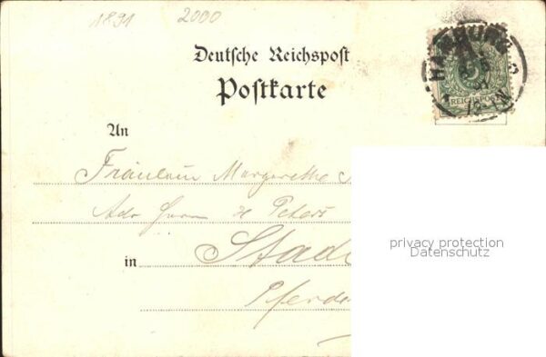 Hamburg Jungfernsteg Deutsche Reichspost – Bild 2