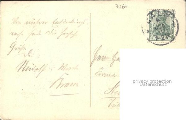 Hirsau Kloster Ulme Gedicht Ludwig Uhland Zeichnung Kuenstler J. Luz – Bild 2