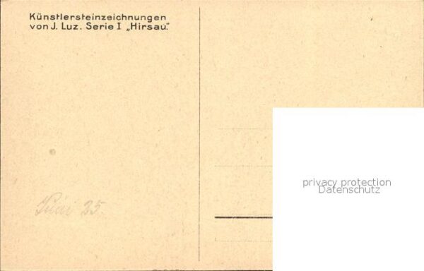 Hirsau Nagoldbruecke Brueckenhaus Steinzeichnung J. Luz – Bild 2