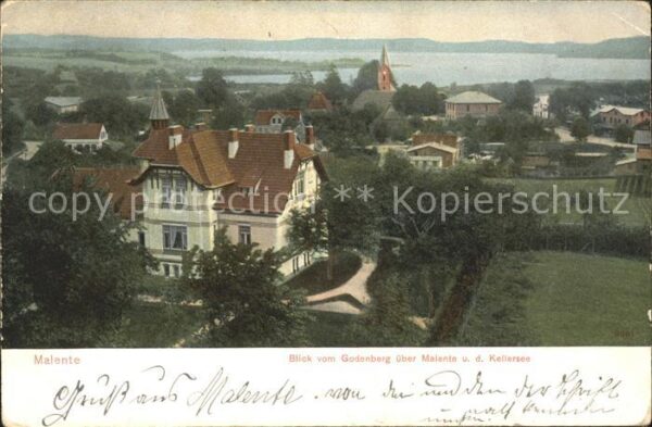 Malente-Gremsmuehlen Panorama Blick vom Godenberg Kellersee