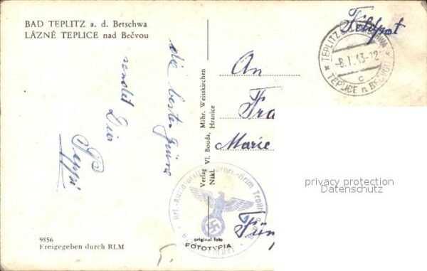 Teplitz-Schoenau Teplice Betschwa – Bild 2