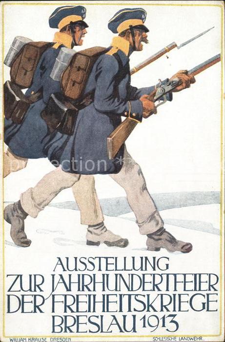 Breslau Niederschlesien Ausstellung zur Jahrhundertfeier der Freiheistkriege Sol