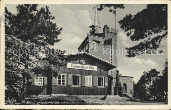 Maikammer Kalmit Unterkunftshuette Aussichtsturm Observatorium  NZ3
