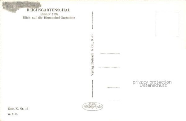 Essen Ruhr Reichsgartenschau Blumenhof-Gaststaette  NZ3 – Bild 2