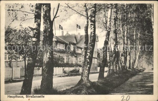 Mueritz See-Kinderheilstaette Friedrich-Franz-Hospiz Haupthaus Strassenseite