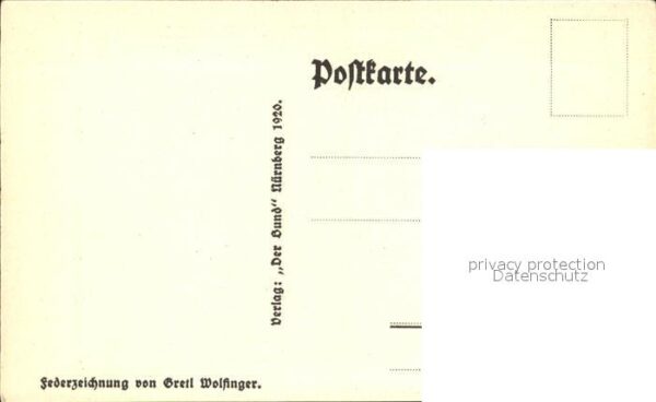 Wolframs-Eschenbach Hinterm Pfarrhaus Federzeichnung – Bild 2