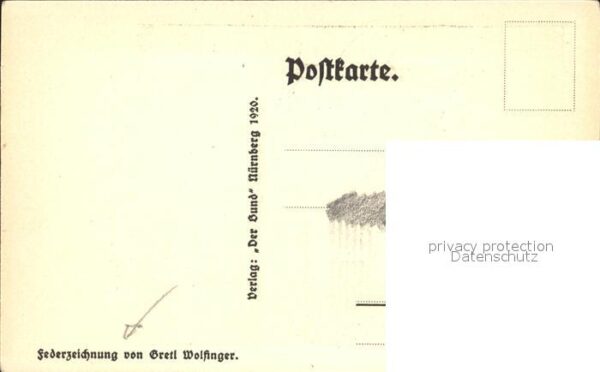 Wolframs-Eschenbach Hof der ehemaligen Deutsch- Ordens- Komturei Federzeichnung – Bild 2