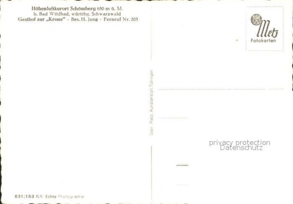 Schoemberg Schwarzwald Gasthof zur Krone – Bild 2