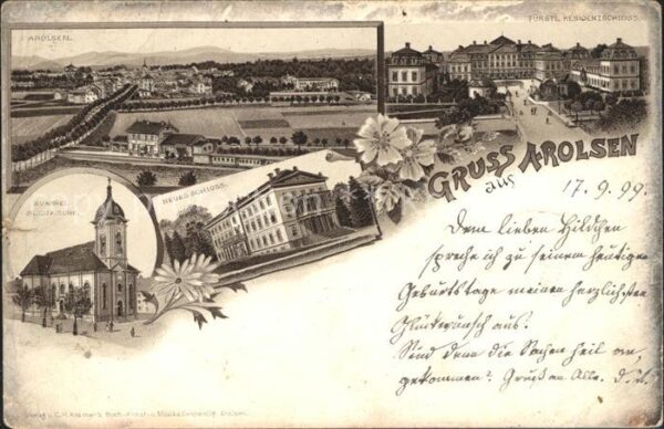 Arolsen Bad Neues Schloss Fuerstliches Residenzschloss