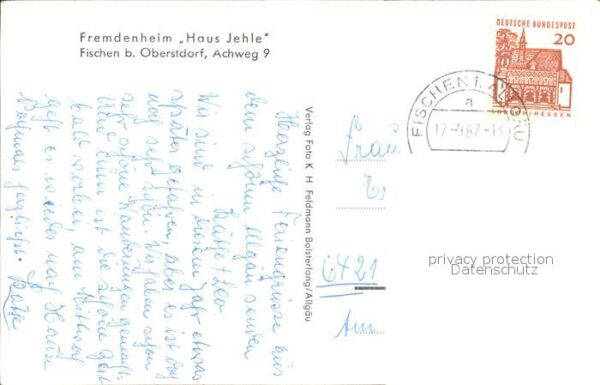 Fischen Allgaeu Fremdenheim Haus Jehle – Bild 2