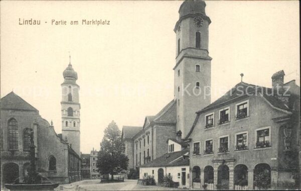 Lindau Bodensee Partie am Marktplatz