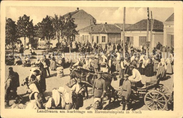 Nisch Okrug Nisava Landfrauen Markttag Havensteinplatz