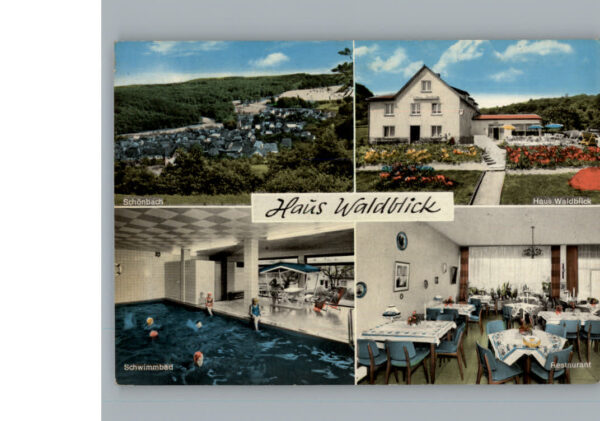 Schoenbach Dillkreis Restaurant Pension Haus Waldblick