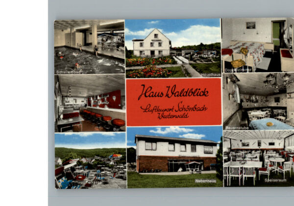 Schoenbach Dillkreis Restaurant Pension Haus Waldblick