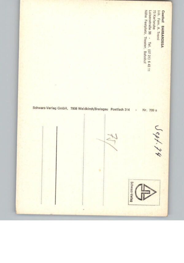 Karlsruhe Baden Gasthof Barbarossa – Bild 2
