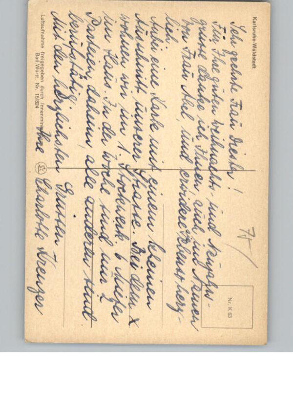 Karlsruhe Baden Fliegeraufnahme – Bild 2