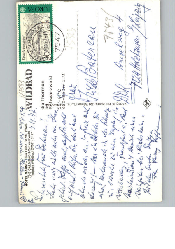 Calmbach Enz Hotel garni Luise Barth – Bild 2